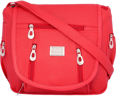 

REYAZ@JAIBUN Women Casual Red PU Sling Bag