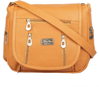 

pekian Hand Held Shoulder Sling Bag(Brown, 5 L)