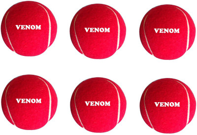 

Venom 6 PIECES RED CRICKET TENNIS BALLS Tennis Ball(Pack of 6, Red)
