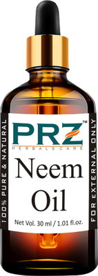 

PRZ Neem Cold Pressed Carrier Oil (30ML) - Pure Natural & Therapeutic Grade Oil For Skin Care & Hair Care Hair Oil(30 ml)