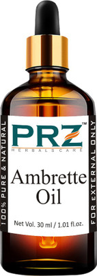 

PRZ Ambrette Seed Essential Oil (30ML) - Pure Natural & Undiluted For Skin Care & Hair Care Hair Oil(30 ml)