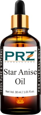 

PRZ Star Anise Essential Oil (30ML) - Pure Natural Aromatherapy & Therapeutic Grade Oil For Skin Care & Hair Care Hair Oil(30 ml)