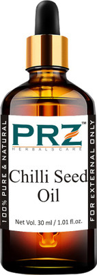 

PRZ Chilli Seed Essential Oil (30ML) - Pure Natural & Therapeutic Grade Oil For Skin Care & Hair Care Hair Oil(30 ml)