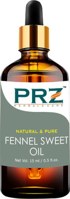 

PRZ Fennel Sweet Essential Oil (15ML) - Pure Natural For Aromatherapy, Skin Care & Hair Care Hair Oil(15 ml)