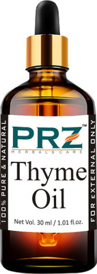 

PRZ Thyme Essential Oil (30ML) - Pure Natural Aromatherapy & Therapeutic Grade Oil For Skin Care & Hair Care Hair Oil(30 ml)