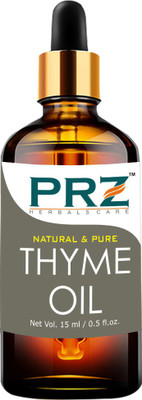 

PRZ Thyme Essential Oil (15ML) - Pure Natural Aromatherapy & Therapeutic Grade Oil For Skin Care & Hair Care Hair Oil(15 ml)