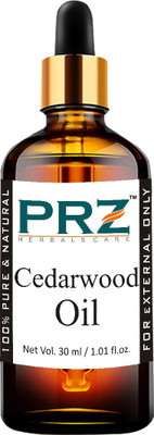 

PRZ Cedarwood Essential Oil (30ML) - Pure Natural Aromatherapy & Therapeutic Grade Oil For Skin Care & Hair Care Hair Oil(30 ml)