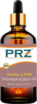 

PRZ Sugandh Kokila Essential Oil (15ML) - Pure Natural & Therapeutic Grade Oil For Skin Care & Hair Care Hair Oil(15 ml)