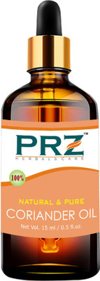 

PRZ Coriander Essential Oil (15ML) - Pure Natural Aromatherapy & Therapeutic Grade Oil For Skin Care & Hair Care Hair Oil(15 ml)