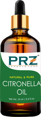 

PRZ Citronella Essential Oil (15ML) - Pure Natural Aromatherapy & Enjoy the Innumerable Benefits of Therapeutic Grade Hair Oil(15 ml)