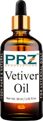 

PRZ Vetiver Essential Oil (30ML) - Pure Natural Aromatherapy & Therapeutic Grade Oil For Skin Care & Hair Care Hair Oil(30 ml)