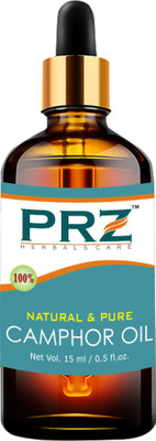 

PRZ Camphor Essential Oil (15ML) - Pure Natural & Therapeutic Grade Oil For Skin Care & Hair Care Hair Oil(15 ml)