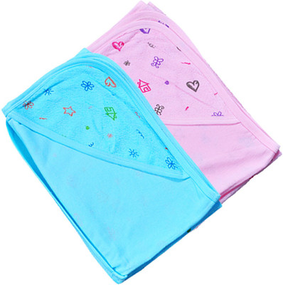 

Mahadhi Terry 200 GSM Bath Towel(Pack of 2, Multicolor), Blue-pink