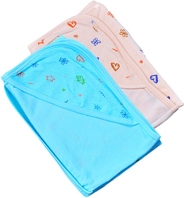 

Mahadhi Terry 200 GSM Bath Towel(Pack of 2, Multicolor), Blue-orange