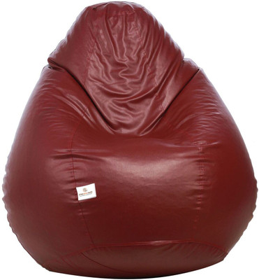 STAR XXL Tear Drop Bean Bag Cover  (Without Beans)(Maroon)
