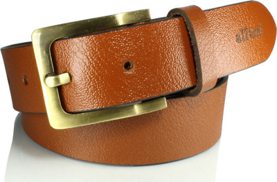 

Alfami Men Casual, Party, Formal, Evening Tan Genuine Leather Belt, Plain tan