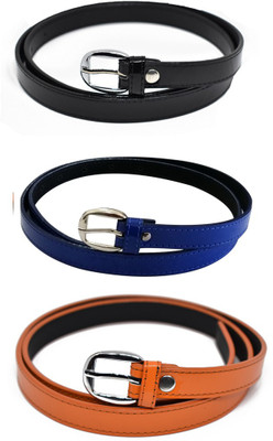

Verceys Women Casual, Formal Black, Blue, Orange Artificial Leather Belt