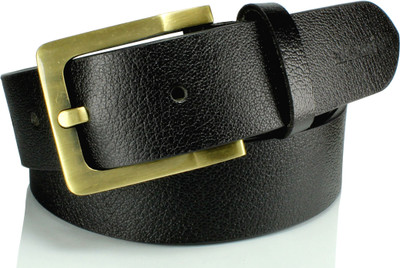 

Alfami Men Casual, Party, Formal, Evening Black Genuine Leather Belt, Plain black
