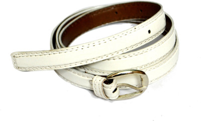 

BULL-i Girls White Artificial Leather Belt