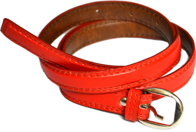 BULL-i Girls Red Artificial Leather Belt