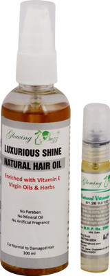 

Glowing Buzz Combo of Vitamin-e Oil and Luxurious Shine Natural hair Oil(Set of 1)