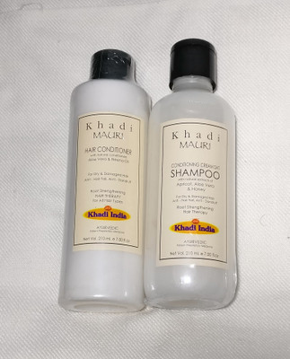 

Khadi Mauri HVN Cream Conditioning Shampoo and AloeVera Conditioner(Set of 2)