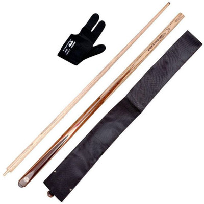 

KBA Combo of snooker n pool vaccum joint cue with cue cover n glove KBA American pool cue has 12mm tip size Pool Cue Stick(Wooden)