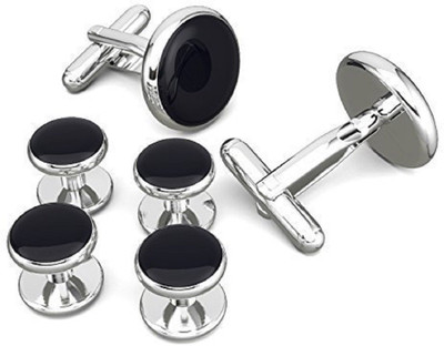 Iktu Brass Cufflink Set(Silver)