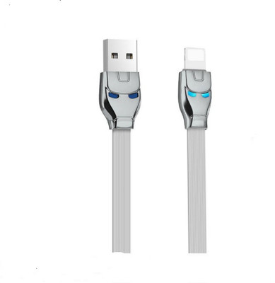 

Newzo HOCO U14 Steel Lighting USB Charging Data Cable 1.2M Lightning Cable(Grey)