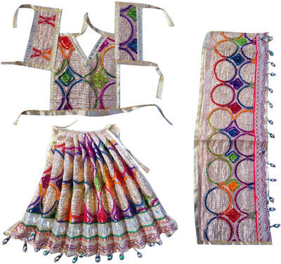 

Welo High Quality Dresses for Durga, Shera Wali, Lakshmi, Saraswati, Parvati and Other Goddesses Dress(Silk)