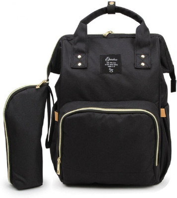 

Babymoon Multifunctonal Upgrade Version Unisex Large Capacity Premium Mother Bags with Insulated Pockets Diaper Bags Backpack Backpack Diaper Bag(Jet Black)