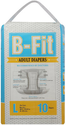 

b-fit PACK OF 10 DIAPERS Adult Diapers - L