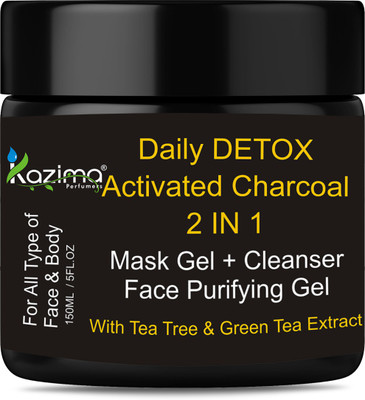 

KAZIMA Daily DETOX Activated Charcoal 2 IN 1 Mask Gel (150ml)(150 ml)