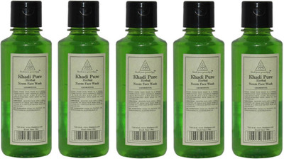 

KHADI PURE GRAMODYOG HERBAL NEEM FACE WASH-PACK OF 5 Face Wash(1050 ml)