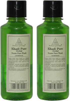 

KHADI PURE GRAMODYOG HERBAL NEEM FACE WASH-PACK OF 2 Face Wash(420 ml)