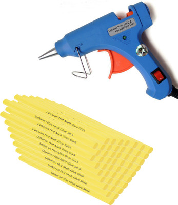 

Upkaran Electric 20W Hot Melt Glue Gun With 50 Pcs Free Standard Yellow Hot Melt Glue Sticks(8inch) Standard Temperature Corded Glue Gun(7 mm)