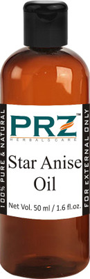 

PRZ Star Anise Essential Oil (50ML) - Pure Natural Aromatherapy & Therapeutic Grade Oil For Skin Care & Hair Care Hair Oil(50 ml)
