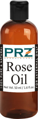 

PRZ Rose Essential Oil (50ML) - Pure Natural Aromatherapy & Therapeutic Grade Oil For Skin Care & Hair Care Hair Oil(50 ml)