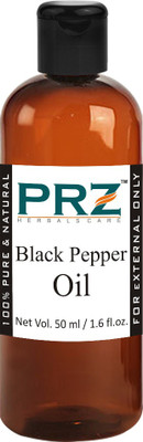 

PRZ Black Pepper Essential Oil (50ML) - Pure Natural Aromatherapy & Therapeutic Grade Oil For Skin Care & Hair Care Hair Oil(50 ml)