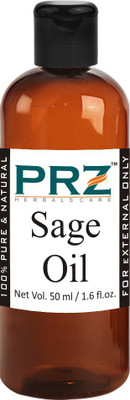 

PRZ Sage Essential Oil (50ML) - Pure Natural Aromatherapy & Therapeutic Grade Oil For Skin Care & Hair Care Hair Oil(50 ml)
