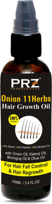 

PRZ ONION 11 Herbs Hair Growth Oil For Unisex (100 ML) Hair Oil(100 ml)
