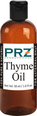 

PRZ Thyme Essential Oil (50ML) - Pure Natural Aromatherapy & Therapeutic Grade Oil For Skin Care & Hair Care Hair Oil(50 ml)