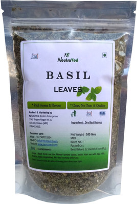 

Neutraved Basil Seasoning II Basil leaves Herbs II Italian Basil Herb II Basil Dried Leaves II 100 Gm(100 g)