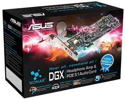 

Asus Xonar DGX PCIe Internal Sound Card(5.1 Audio Channel)