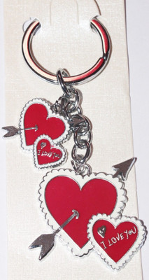 

EBIG SHOPPING Dil Multicolor Metal Key Chain Key Chain