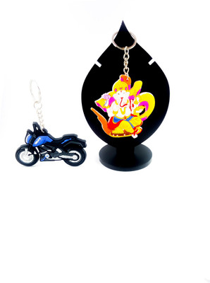 

ShopTop Rubber Combo Keychain ( Duke & Ganesha) Key Chain