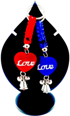 

ShopTop Valentine Couple Keychain ( Red & Blue) Key Chain