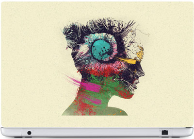 

Rawpockets Music modern art Made from Premium quality brand Avery Dennison PVC Vinyl Laptop Decal 15.6