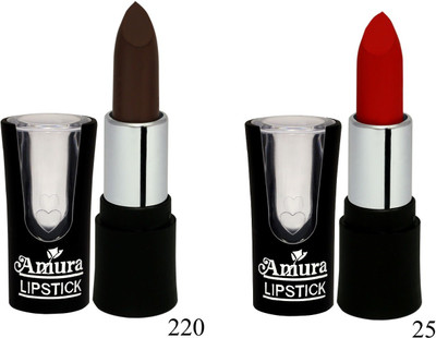 

AMURA A-100 Smart Look LipStick Set of 2(220, 25, 4.5 g)