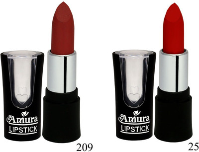 

AMURA A-100 Smart Look LipStick Set of 2(209, 25, 4.5 g)